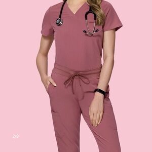 Mauve Mandala Scrub Set- Medium